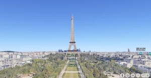 구글 어스로 프랑스 에펠탑 보기